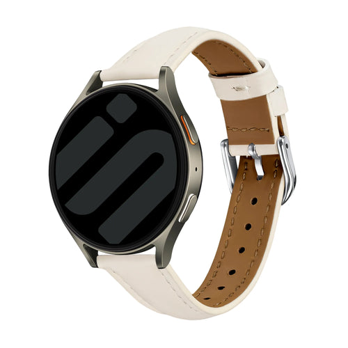 Coros Apex 42mm Slimfit Leather Strap (Light Beige)
