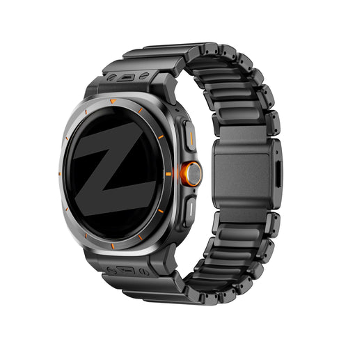 Bandz Samsung Galaxy Watch Ultra Titanium Strap 'Hybrid' (Black)