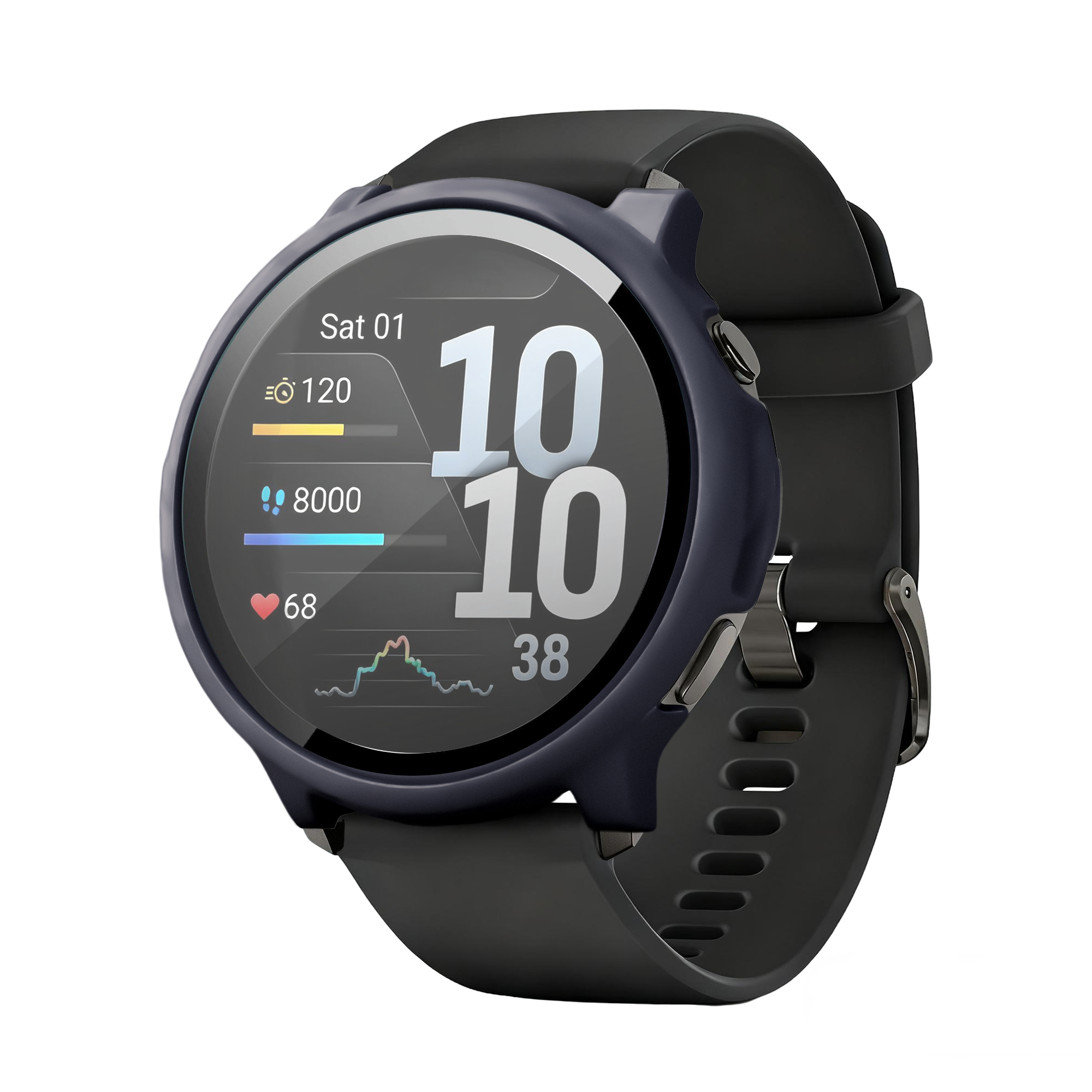 Bandz Garmin Venu 4 - 45mm PC Cover mit Glas (Blau)