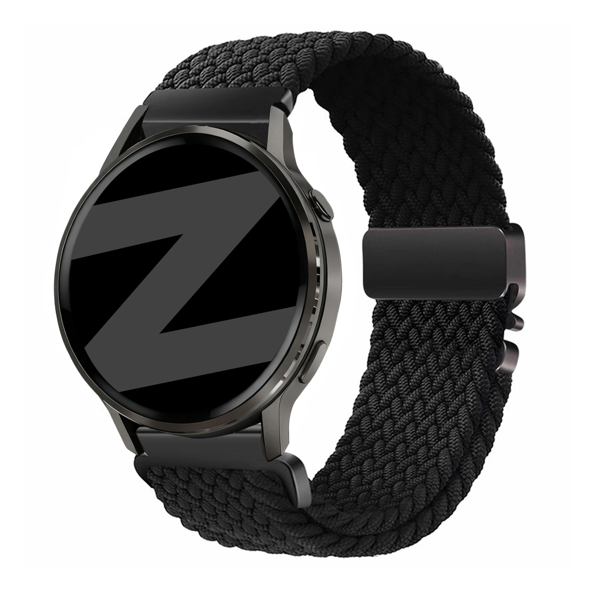 Bandz Garmin Vivoactive 3 Braided Strap 'Parachute' (Black)