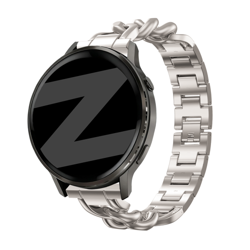 Bandz Garmin Vivoactive 4s Metallarmband 'Chains' (Polarstern)