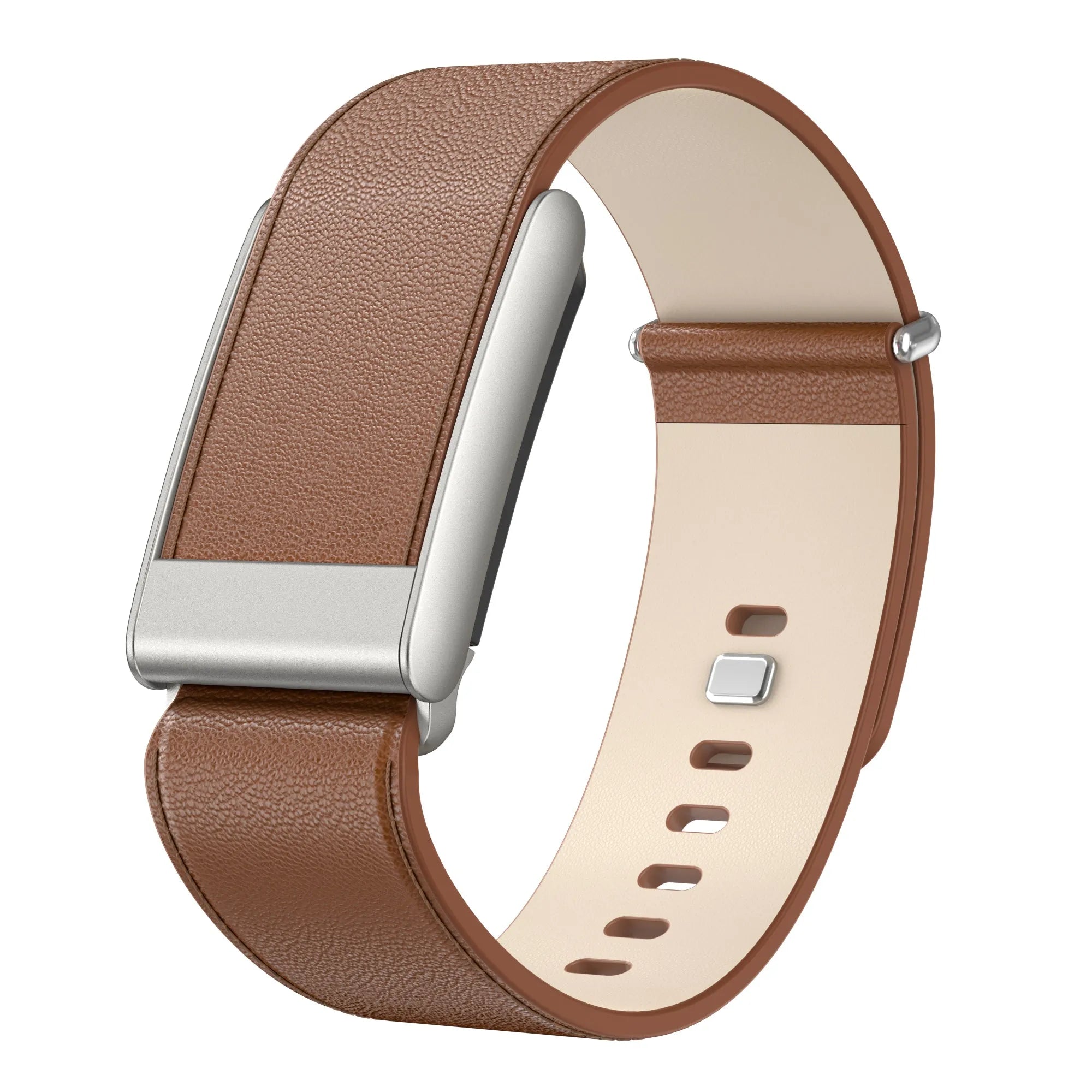 Kompatibel mit Whoop 5.0 Lederarmband (Braun)