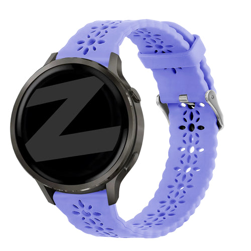 Bandz Garmin Vivoactive 3 Silicone Strap 'Lace' (Light Purple)