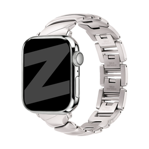Bandz Apple Watch Premium Metallarmband 'Twisted' (Polarstern)