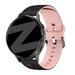 Bandz Garmin Venu 4 - 41mm Silikonarmband 'Flowers' (Schwarz/Hellrosa)