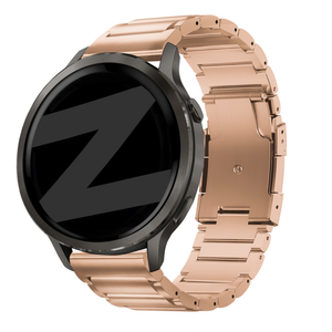 Bandz Garmin Vivomove Style Titan-Gliederarmband (Roségold)