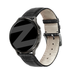 Bandz Garmin Venu 4 - 45mm Gebürstetes Lederarmband Krokodil (Schwarz)