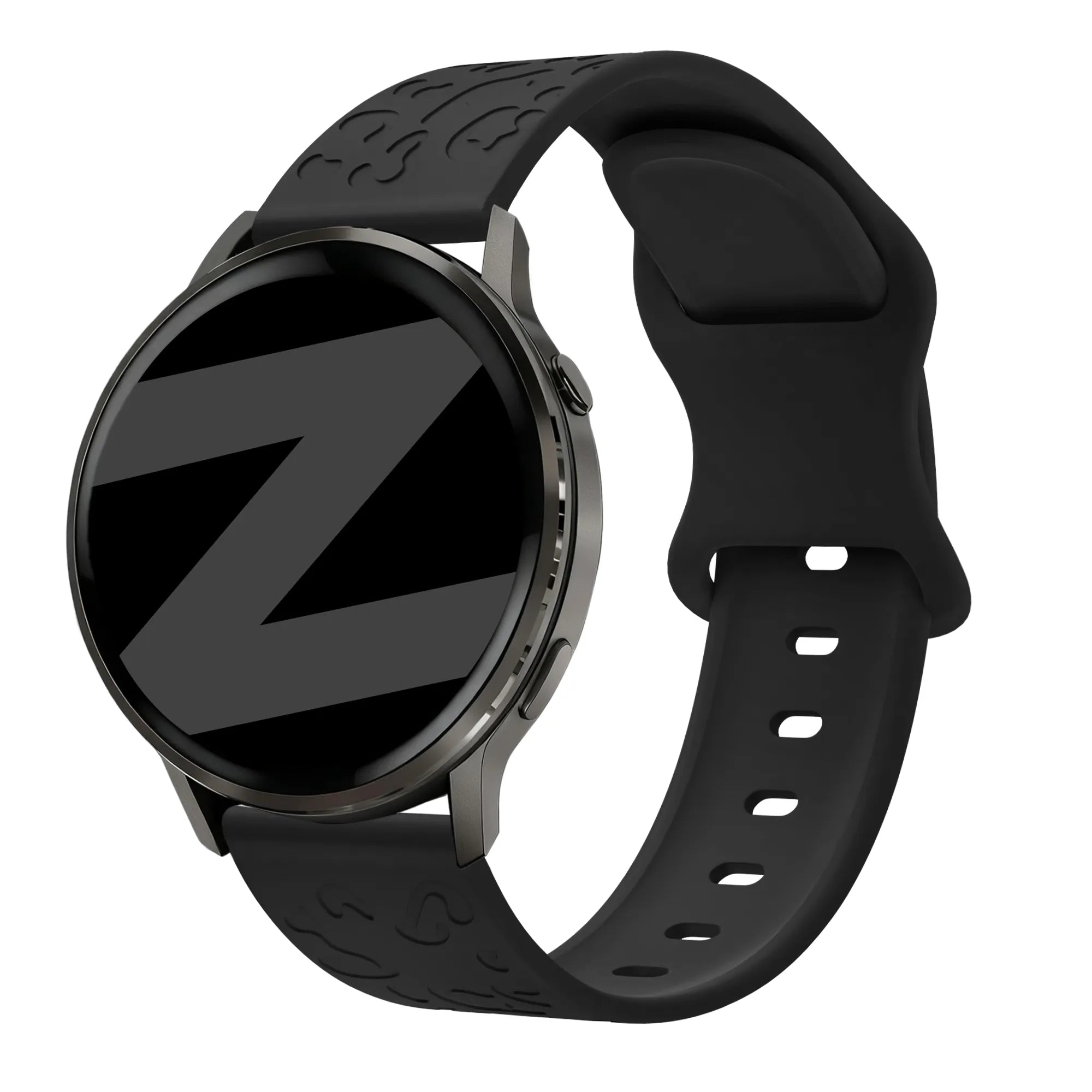Bandz Garmin Forerunner 70 Silikonarmband 'Leopard' (Schwarz)