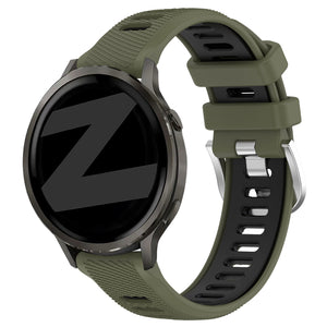 Bandz Garmin Vivoactive 4s Sport Strap with Buckle (Olive Green/Black)
