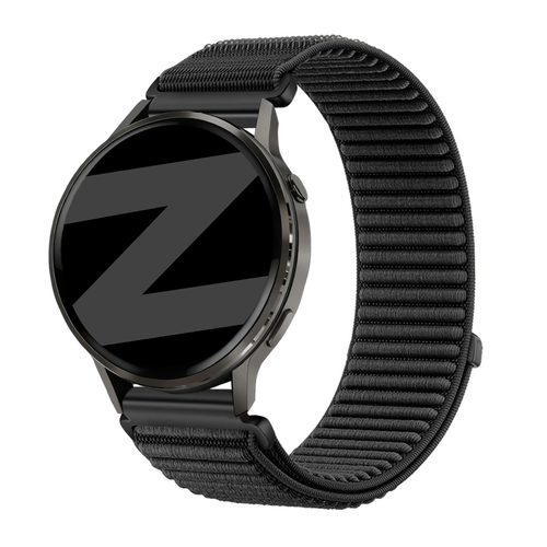 Bandz Garmin Forerunner 265 Nylon Strap 'Wave' (Black)