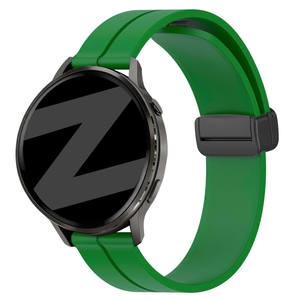 Bandz Garmin Forerunner 570 - 47mm Silikonarmband mit D-Schnalle (Grün)