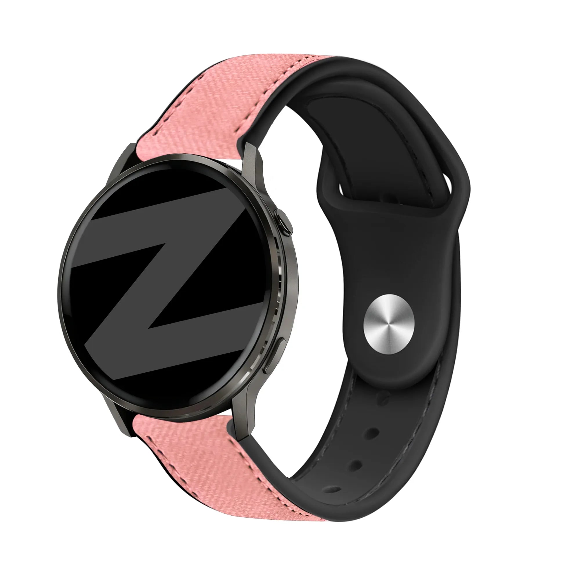 Bandz Garmin Forerunner 170 Lederarmband 'Hybrid' (Rosa)