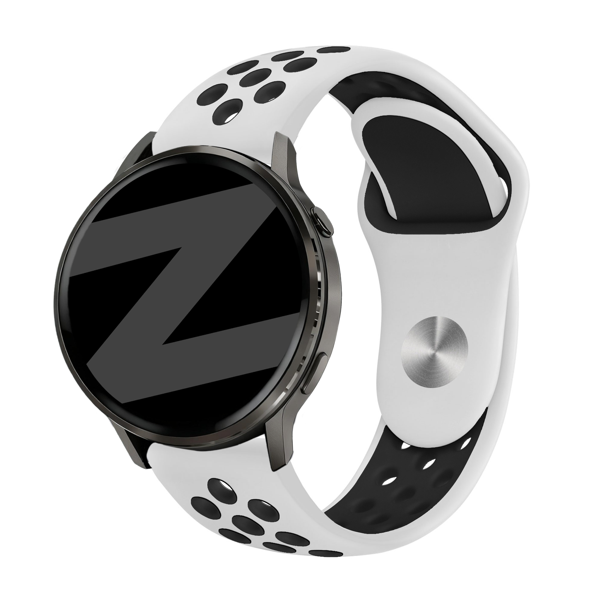 Bandz Garmin Venu 3 Sportarmband 'Deluxe' (Weiß/Schwarz)