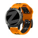 Bandz Garmin Fenix 8 - 51mm Buckled Sport Strap (Orange/Black)