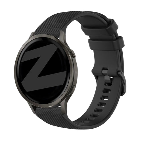 Bandz Garmin Vivomove HR Silikonarmband 'Premium' (Schwarz)