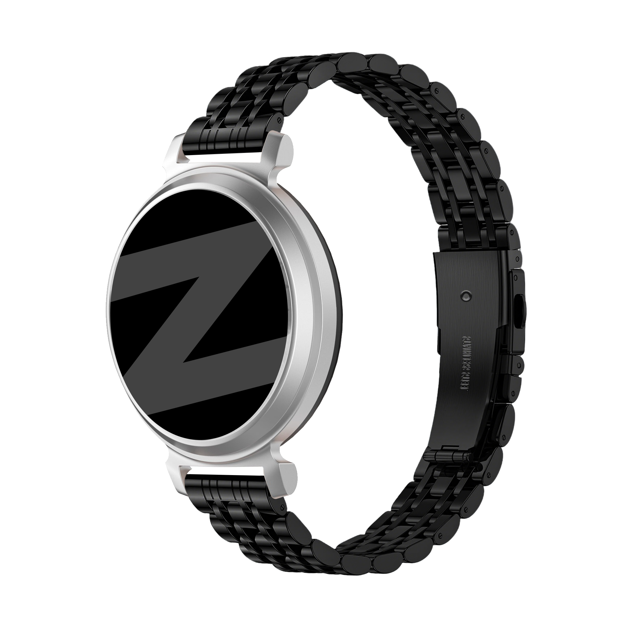 Bandz Pebble Round 2 - 14mm Steel Strap 'Deluxe' (Black)