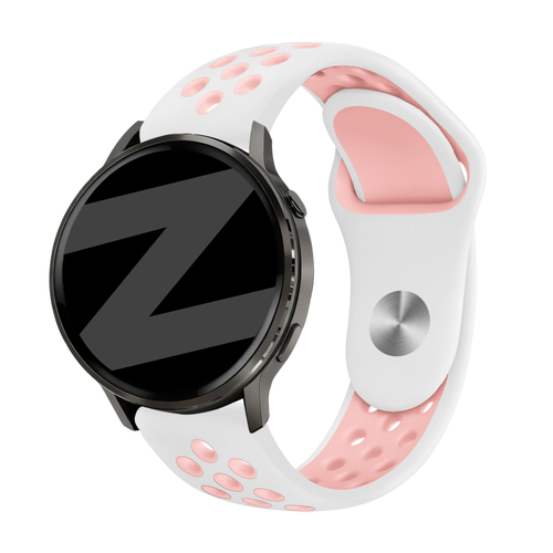 Bandz Garmin Vivoactive 3 Sport Strap 'Deluxe' (White/Pink)