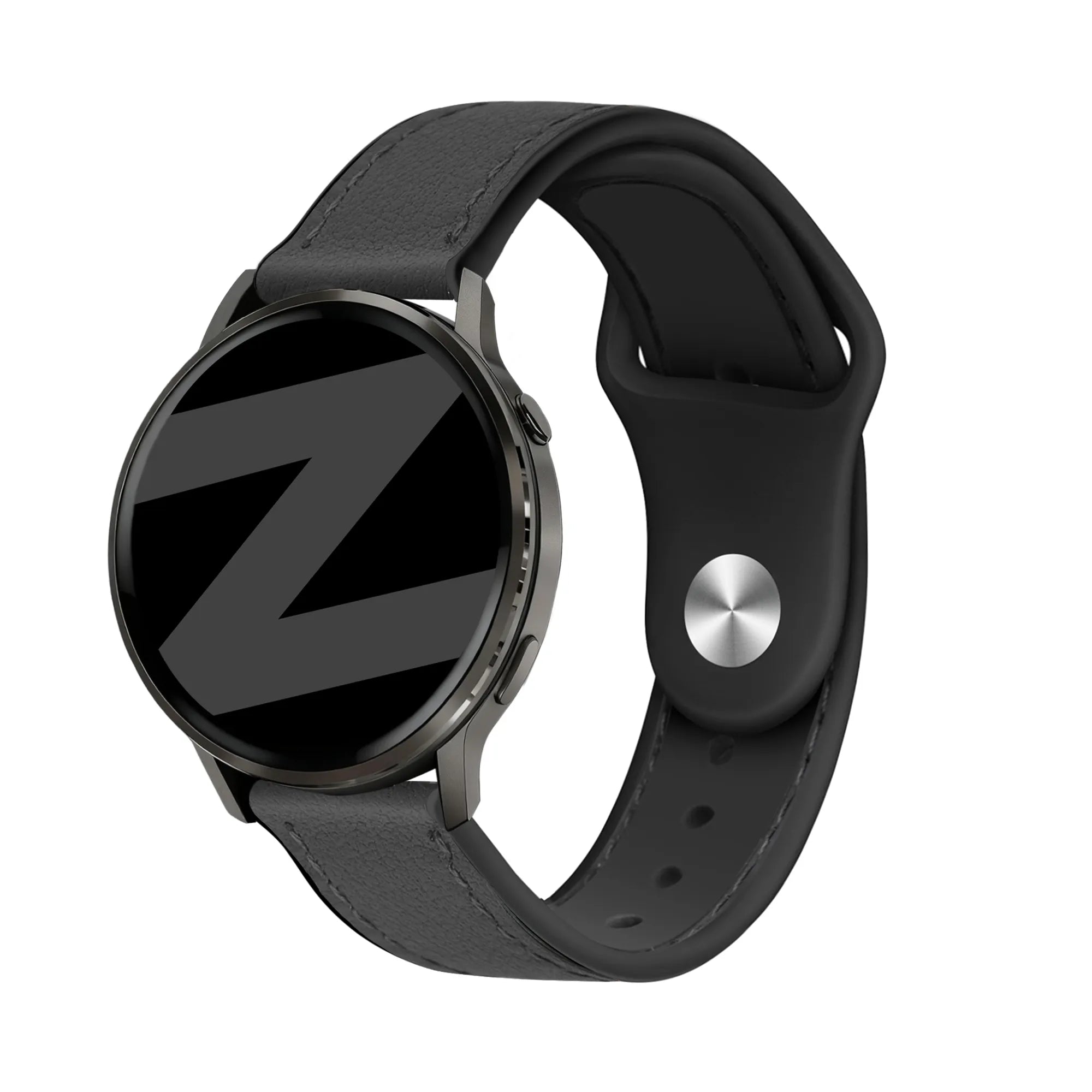 Bandz Garmin Bounce 2 Lederarmband 'Hybrid' (Schwarz)