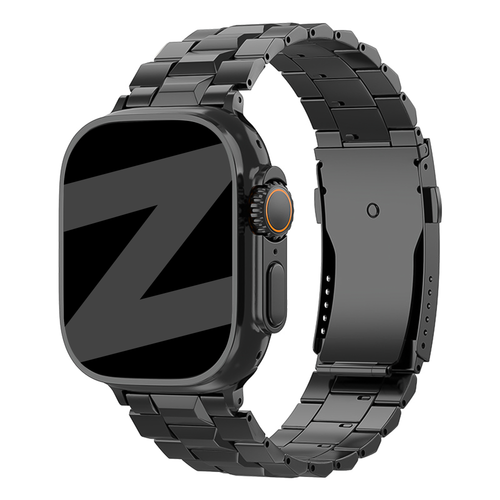 Bandz Apple Watch Titanarmband 'Deluxe' (Schwarz)