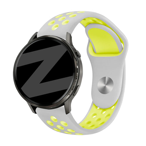 Bandz Garmin Forerunner 265 Sport Strap 'Deluxe' (Grey/Yellow)