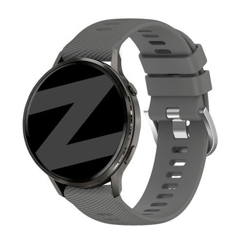 Bandz Garmin Vivoactive 4s Silikonarmband 'Deluxe' (Dunkelgrau)