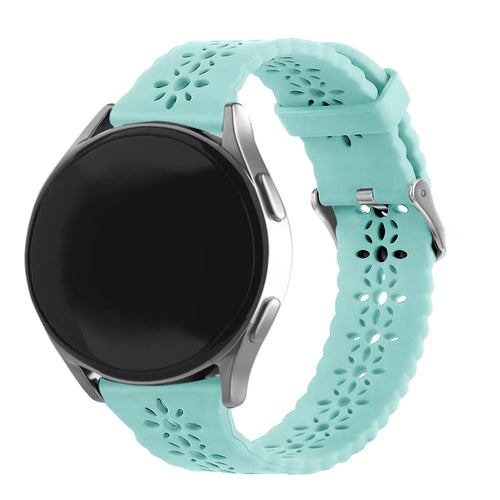 Amazfit Bip U (Pro) Gemustertes Silikonarmband (Blue Sea Green)