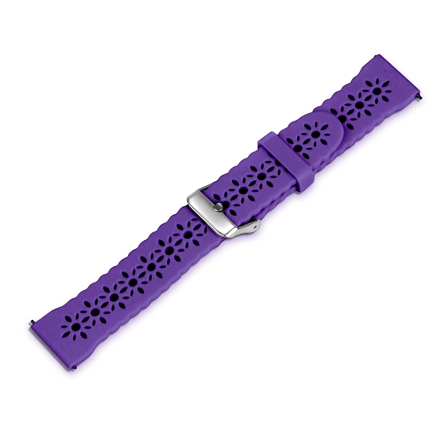 Coros Apex 42mm Gemustertes Silikonarmband (Dunkel Lila)