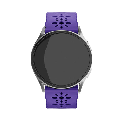 Coros Apex 42mm Gemustertes Silikonarmband (Dunkel Lila)