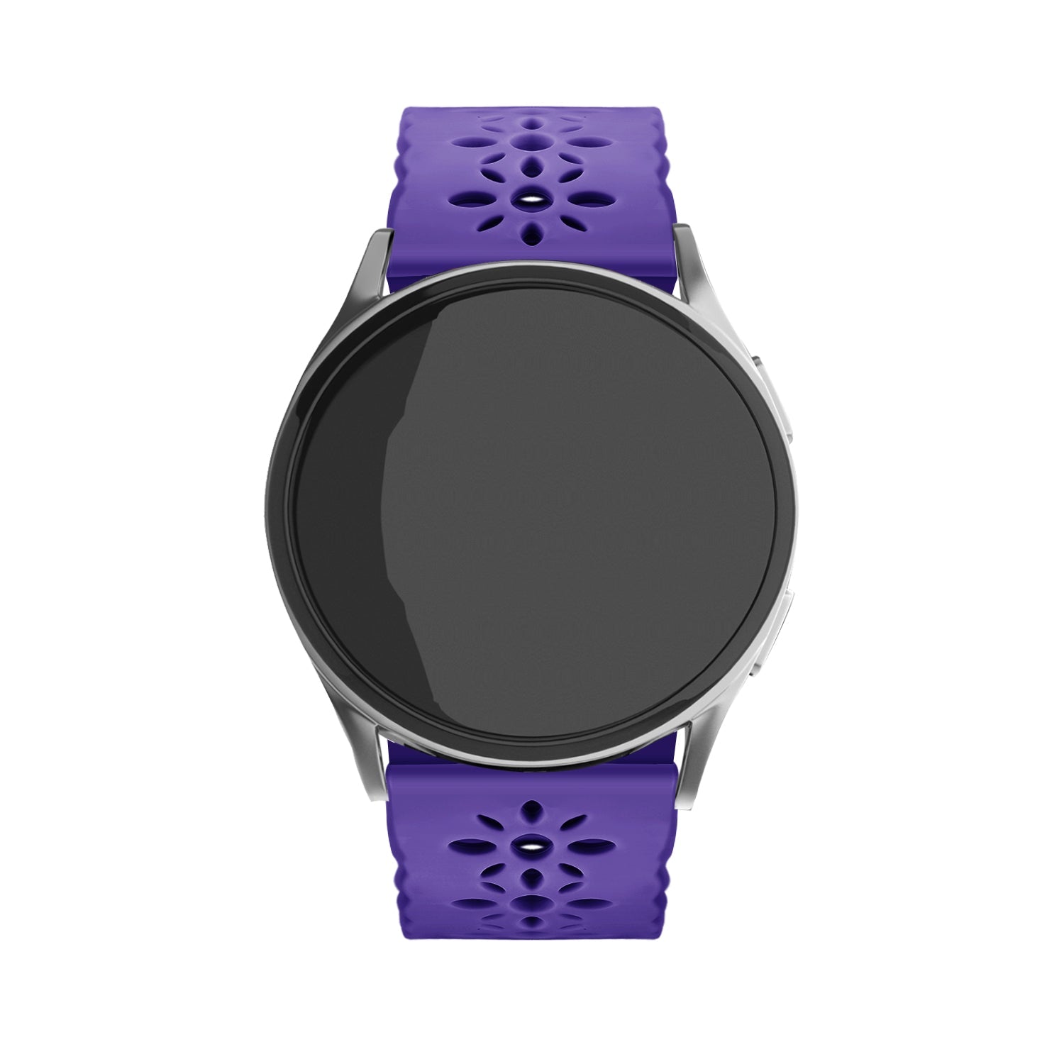Coros Apex 42mm Gemustertes Silikonarmband (Dunkel Lila)