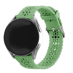 Amazfit GTS 4 Patterned Silicone Strap (Green)