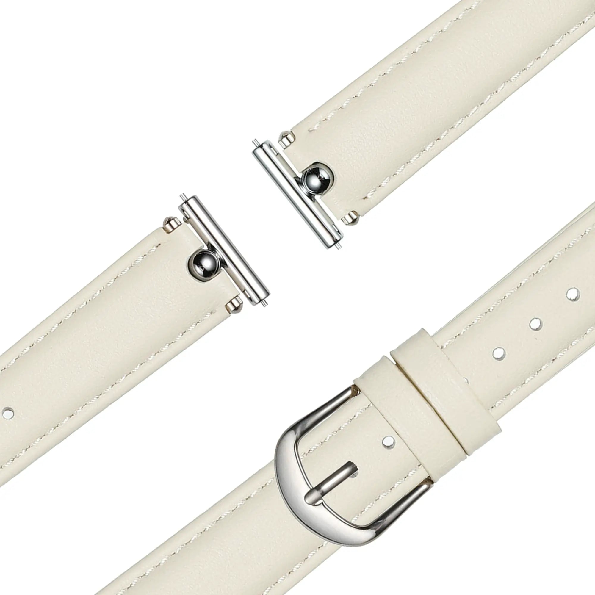 Bandz Amazfit Cheetah 2 Pro Lederarmband 'Bullet' (Weiß)
