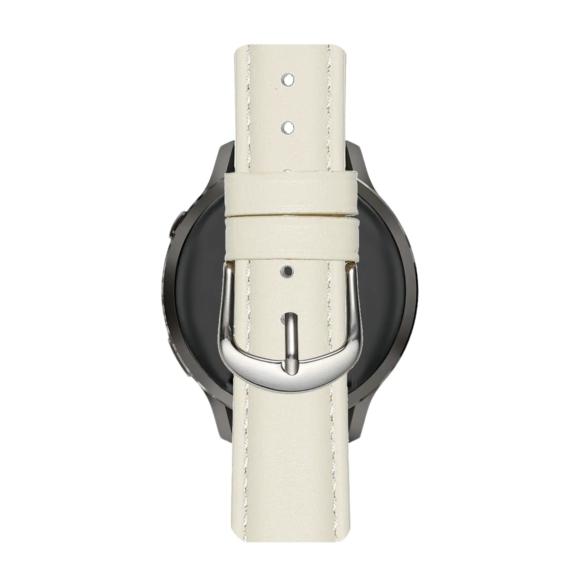 Bandz Amazfit Bip U Leather Strap 'Bullet' (White)
