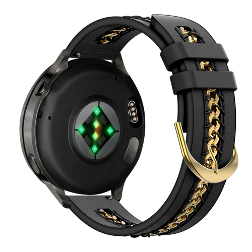 Bandz Samsung Galaxy Watch 6 - 40mm Lederarmband 'Chains' (Schwarz)