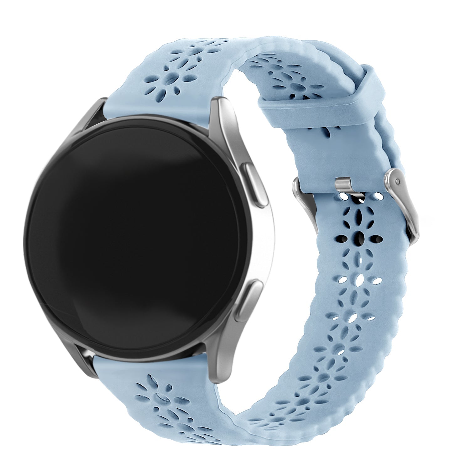 Coros Pace 2 Patterned Silicone Strap (Mist Blue)