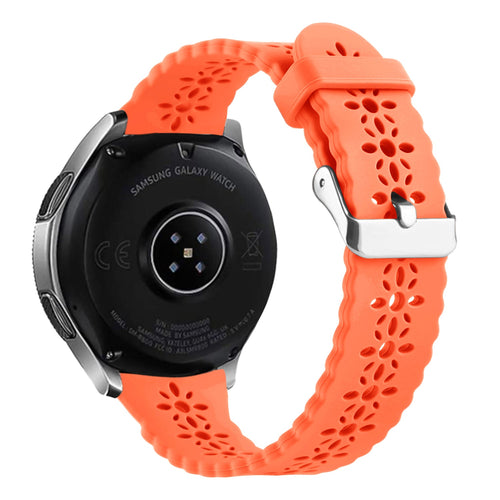 Withings ScanWatch Nova Gemustertes Silikonarmband (Orange)