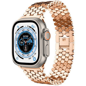 21-strap-it-apple-watch-ultra-stalen-vis-band-rose