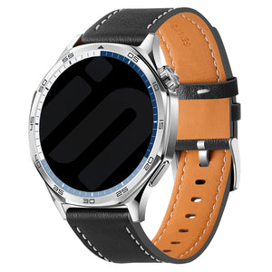 Huawei Watch 3 (pro) 'ein Push' Leder-Armband (schwarz)