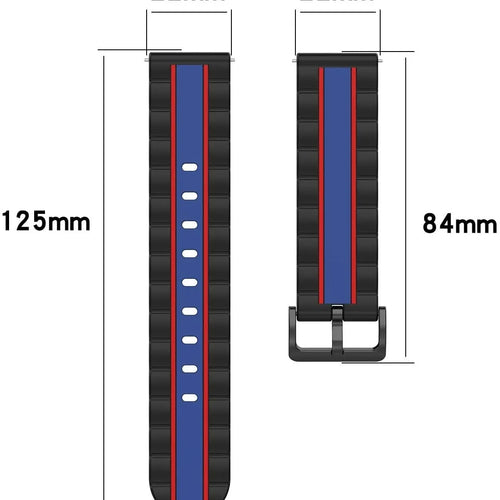 Gard Pro Health 4 smartwatch Special Edition Strap (Black/Blue)