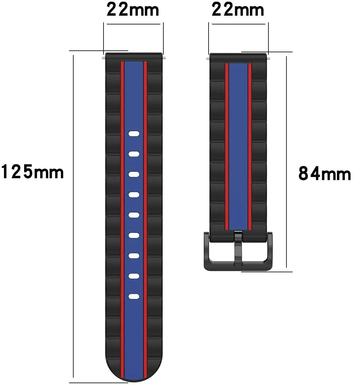 Gard Pro Health 4 smartwatch Special Edition Strap (Black/Blue)
