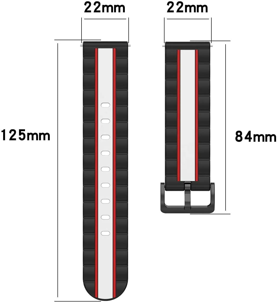 Coros Apex 46mm Special Edition Strap (Black/White)