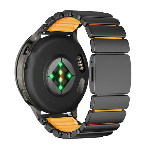 Bandz Huawei Watch Ultimate 2 Titanarmband 'Hybrid' (Schwarz/Orange)