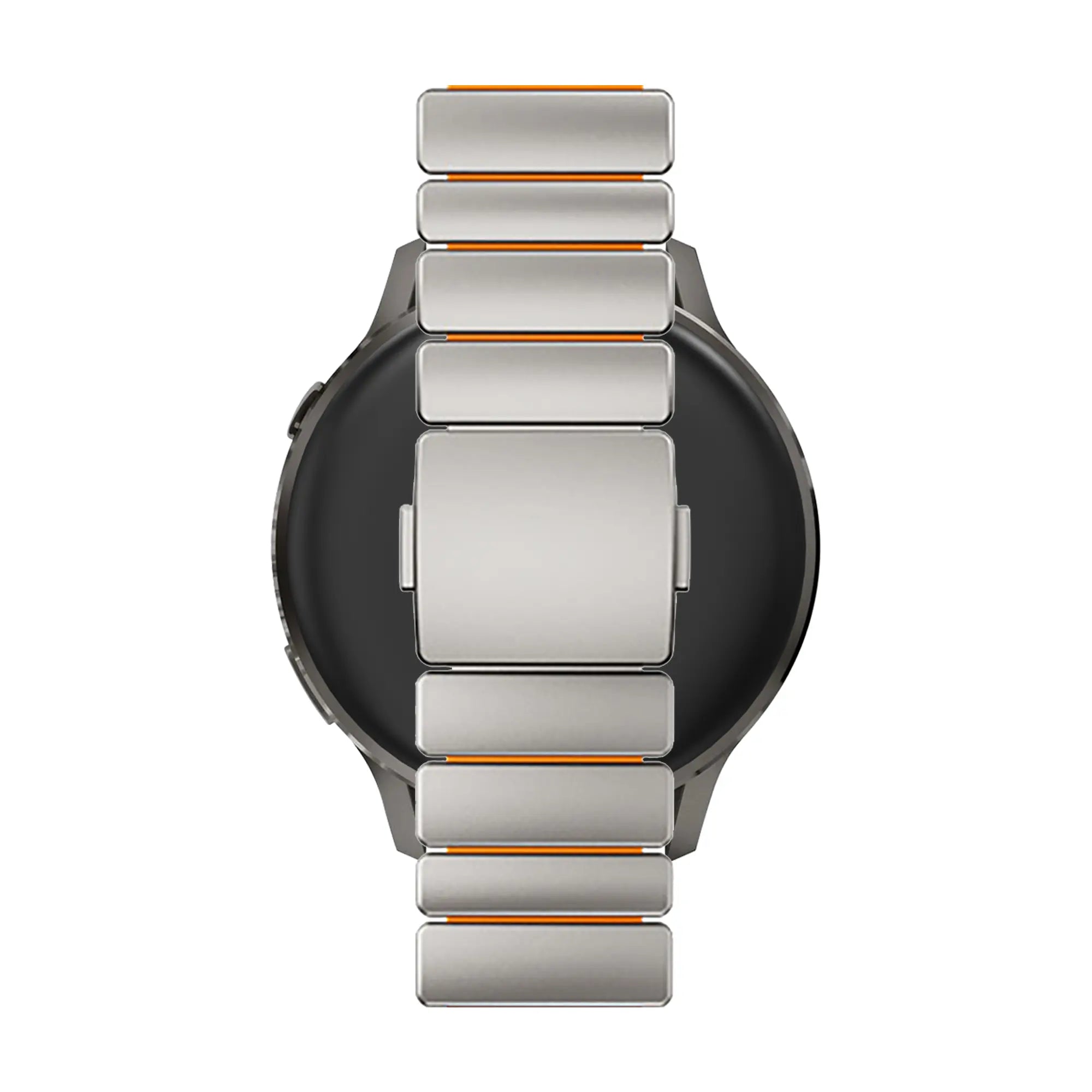 Bandz Garmin Forerunner 255 Titanium Strap 'Hybrid' (Titanium/Orange)