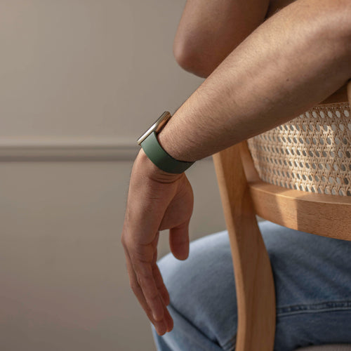 Fitbit Sense Silikonarmband Classic (Dunkelgrün)