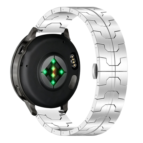 Bandz Garmin Vivoactive 4 Steel Strap 'Iron' (Silver)