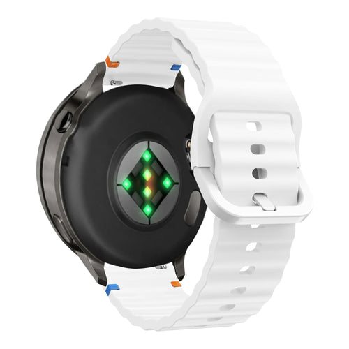 Bandz Garmin Venu 3 Silicone Strap 'Wave' (White)