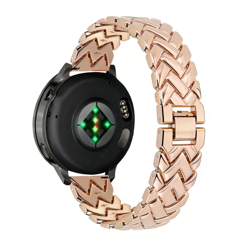 Bandz Garmin Vivoactive 4s Metallarmband 'V-Type' (Roségold)