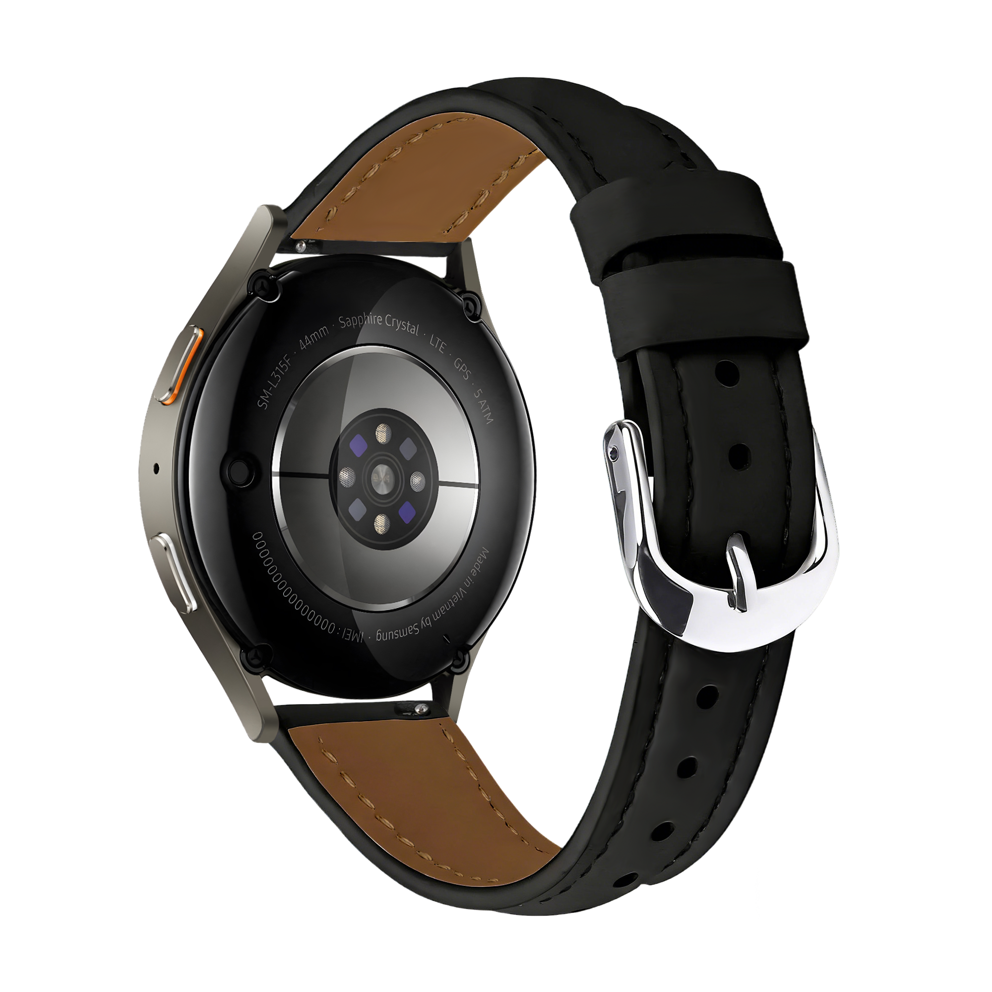 Polar Ignite Slimfit Leather Strap (Black)