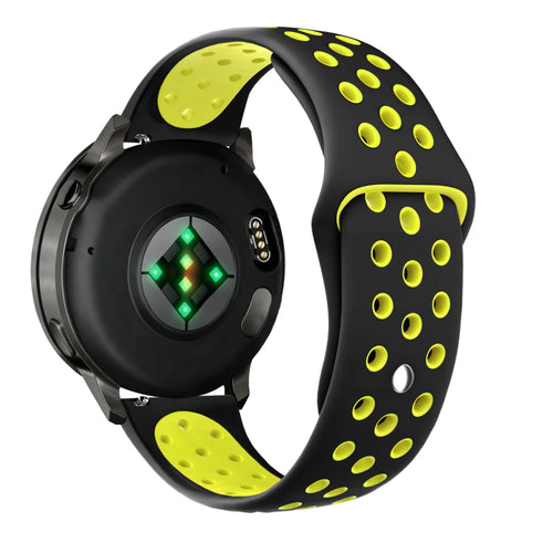 Bandz Garmin Venu 2 Sport Strap 'Deluxe' (Black/Yellow)