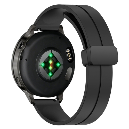 Bandz Garmin Forerunner 265 Silicone Strap with D-Buckle (Black)