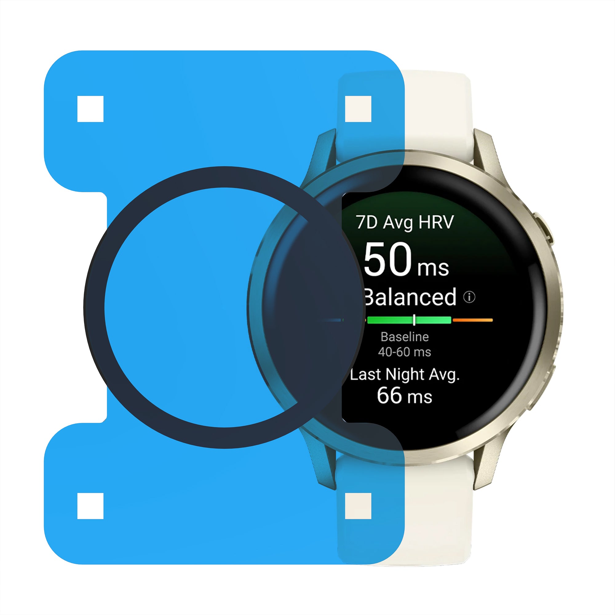 Screenprotector with One-Click Tool - Garmin Venu 4 - 41mm